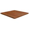 vidaXL Piano Tavolo Quadrato Marrone Scuro 70x70x2,5cm Rovere Trattato