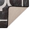 vidaXL Tappeto Lavabile Nero e Bianco 120x180 cm Antiscivolo