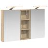 vidaXL Set di Armadi da Bagno 3 pz 80 x 10,5 x 50 cm