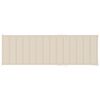 vidaXL Lettino da Giardino con Cuscino Crema Legno Pino Impregnato