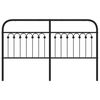 vidaXL Testiera in Metallo Nero 160 cm