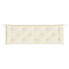 vidaXL Cuscino per Panca Crema 150x50x7 cm in Tessuto Oxford