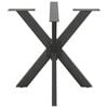vidaXL Gamba per Tavolo da Pranzo a Forma di Ragno Antracite 85x85x(72-73) cm Acciaio