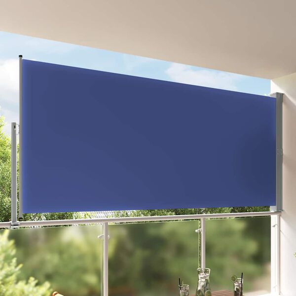 vidaXL Tenda Laterale Retrattile per Patio 160x300 cm Blu