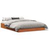 vidaXL Giroletto senza Materasso Marrone Cera 140x200cm Massello Pino