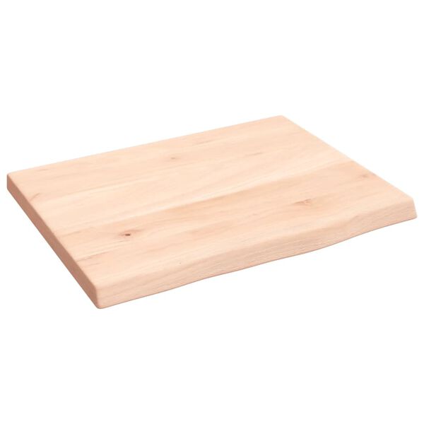 vidaXL Ripiano a Parete 40x30x2 cm Legno Massello Rovere Non Trattato