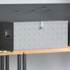 vidaXL Cassetta in Alluminio 90,5x35x40 cm Argento