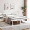 vidaXL Letto per Anziani Bianco 160x200 cm in Legno Massello di Pino
