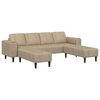 vidaXL Divano per Soggiorno 3 pcs Grigio chiaro