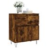 vidaXL Credenza Rovere Fumo 60x35x70 cm in Legno Multistrato