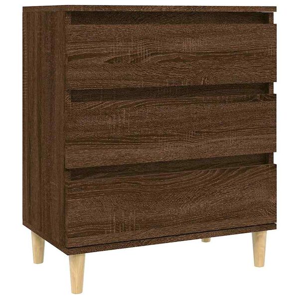 vidaXL Credenza Rovere Marrone 60x35x70 cm in Legno Multistrato