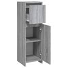 vidaXL Armadietto Bagno Grigio Sonoma 30x30x95 cm in Legno Multistrato