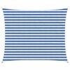 vidaXL Telo Ombra Blu e Bianco 2,5 x 3 m HDPE