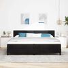 vidaXL Letto a Sorgente LED con materasso Nero 200 x 200 cm Velluto