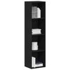 vidaXL | Armadio per Libri | Rovere nero 36 x 30 x 143 cm