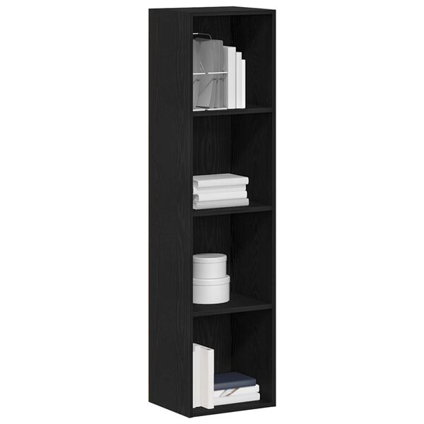 vidaXL | Armadio per Libri | Rovere nero 36 x 30 x 143 cm