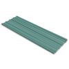 vidaXL Pannello per tetto 12 pz Verde 129 x 45 cm Acciaio zincato