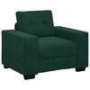 vidaXL Divano Sedia Verde Scuro 100x78x80 cm Velluto
