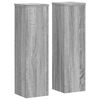 vidaXL Supporti per Piante 2 pz Grigio 17x17x60 cm in Multistrato
