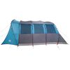 vidaXL Tenda Familiare con tetto Blu e Grigio 576 x 325 x 213 cm