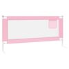 vidaXL Sponda Letto di Sicurezza per Bambini Rosa 190x25 cm Tessuto
