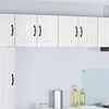 vidaXL Armadi a pareti per cucina con porta Lucca 2 pcs Bianco Lucido