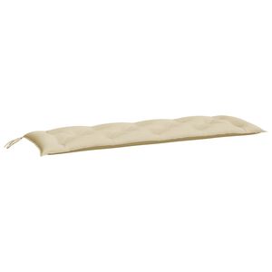 vidaXL Cuscino per Panca Beige 150x50x7 cm in Tessuto Oxford