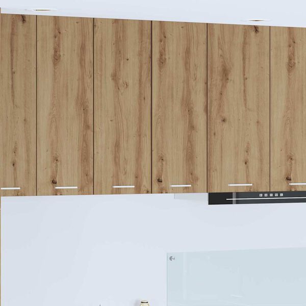 vidaXL Armadio pensile Rovere Artigiano e Bianco 30 x 31 x 80 cm