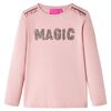 vidaXL Maglietta Bambini a Maniche Lunghe Rosa Chiaro 116