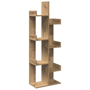 vidaXL Libreria Rovere Artigianale 48x25,5x140 cm Legno Multistrato