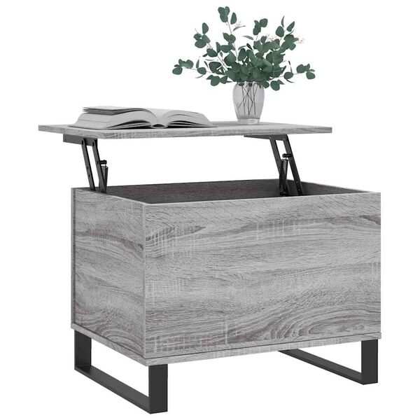 vidaXL Tavolino Salotto Grigio Sonoma 60x44,5x45 cm Legno Multistrato