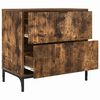 vidaXL Comodino Rovere fumo 63.5 x 36 x 61 cm Legno multistrato