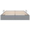 vidaXL Letto con Contenitore Grigio chiaro 135 x 190 cm Tessuto