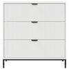 vidaXL Credenza Bianco 79,5 x 33 x 82 cm Legno multistrato