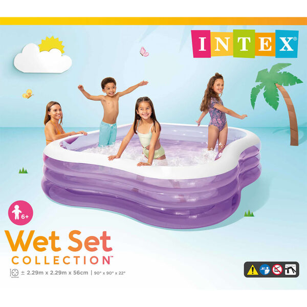 Intex Piscina Beach Wave 229x229x56 cm 57495NP