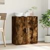 vidaXL Credenza Rovere Fumo 79x38x80 cm in Legno Multistrato