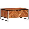 vidaXL Tavolino da Salotto 90x55x40 cm in Legno Massello di Acacia