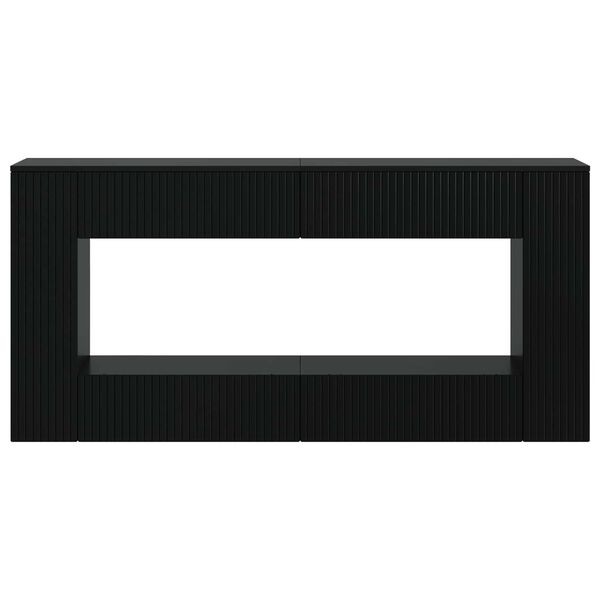 vidaXL Tavolo consolle Nero 155 x 29 x 74 cm Legno ingegnerizzato
