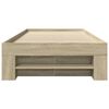 vidaXL Giroletto senza Materasso Rovere Sonoma 90x200 cm in Truciolato