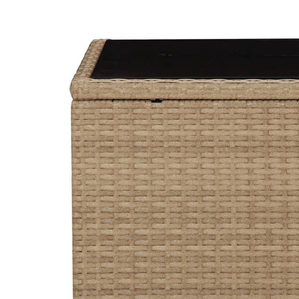 vidaXL Set da Pranzo da Giardino 3 pz con Cuscini Beige in Polyrattan