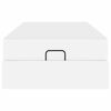 vidaXL Struttura letto con materasso con materasso 2 pcs Bianco PVC