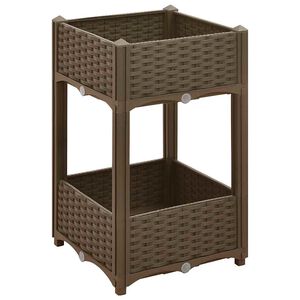 vidaXL Fioriera Rialzata 40x40x71 cm in Polipropilene
