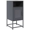 vidaXL Comodino Antracite 36x39x78 cm in Acciaio Laminato a Freddo