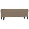 vidaXL Panca Tortora 100x35x41 cm in Tessuto