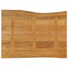 vidaXL Piano per Tavolo 90x60x2,5cm Bordi Vivi in Legno Massello Mango