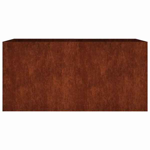 vidaXL Fioriera 80x40x40 cm in Acciaio Corten