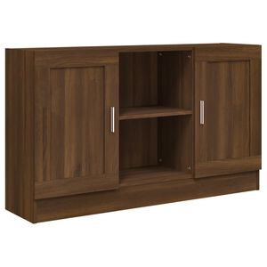 vidaXL Credenza Rovere Marrone 120x30,5x70 cm in Legno Multistrato