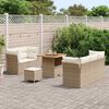 vidaXL Set Divano da Giardino con cuscino 8 pcs beige e panna