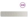 vidaXL Bordure per Prato 30 pz 20x103 cm Acciaio Inossidabile