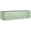 vidaXL Fioriera Verde Pastello 290 x 100 x 75 cm Acciaio zincato